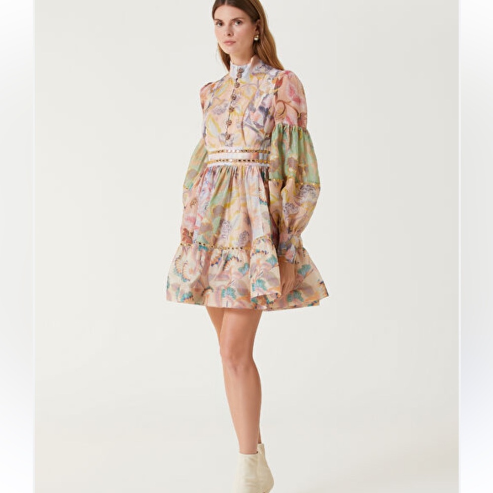 Zimmermann Illuminate Floral Multicolor Dress